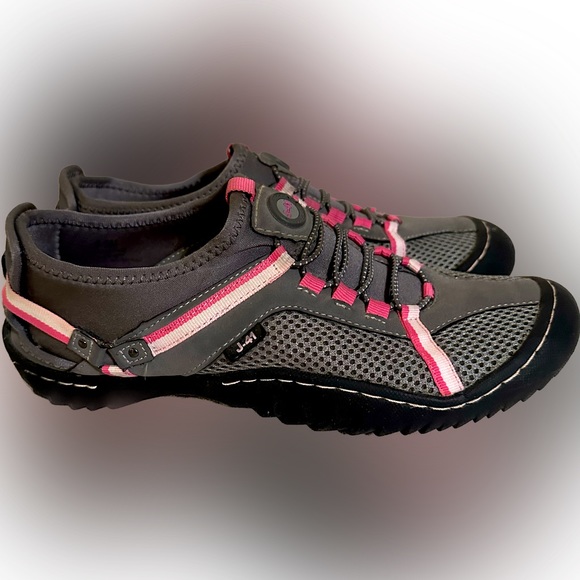 Jeep J-41 Charcoal Tahoe Sneakers with pink accents.  Sz:8.5 Super Cute! - Picture 6 of 8